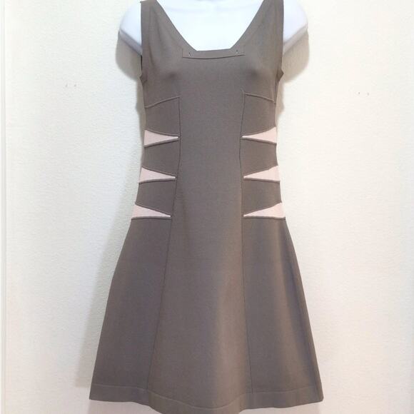 D. EXTERIOR Sleeveless Square Neck Knit Sheath Dress size S - Picture 4 of 8